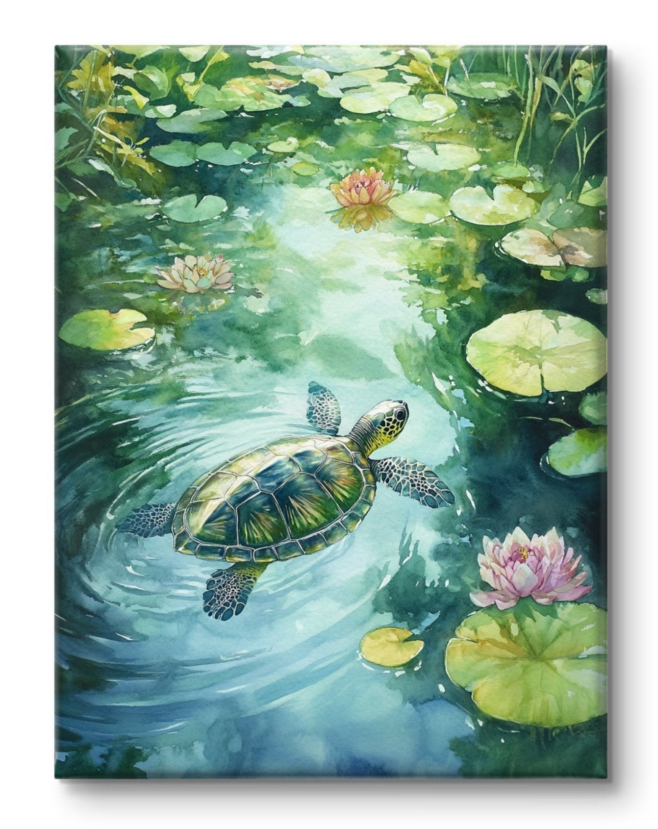 Swimming Turtle - Feng Shui Paintings