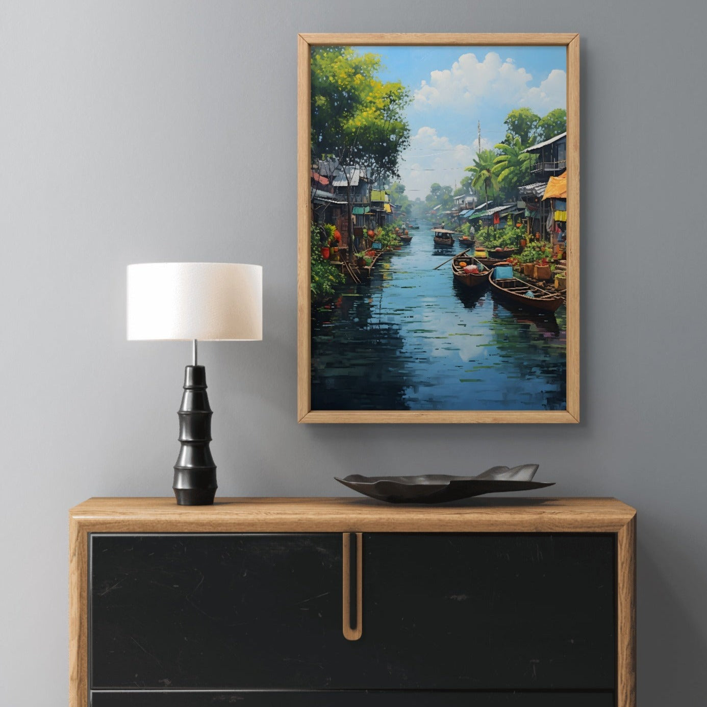 Buy Wall Art Mekong Floating Market by Vietnamese Pho