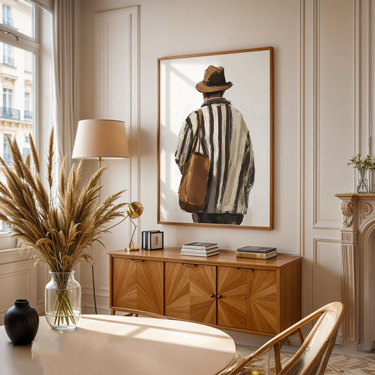 Minimalist Painting in a Lifestyle Setting