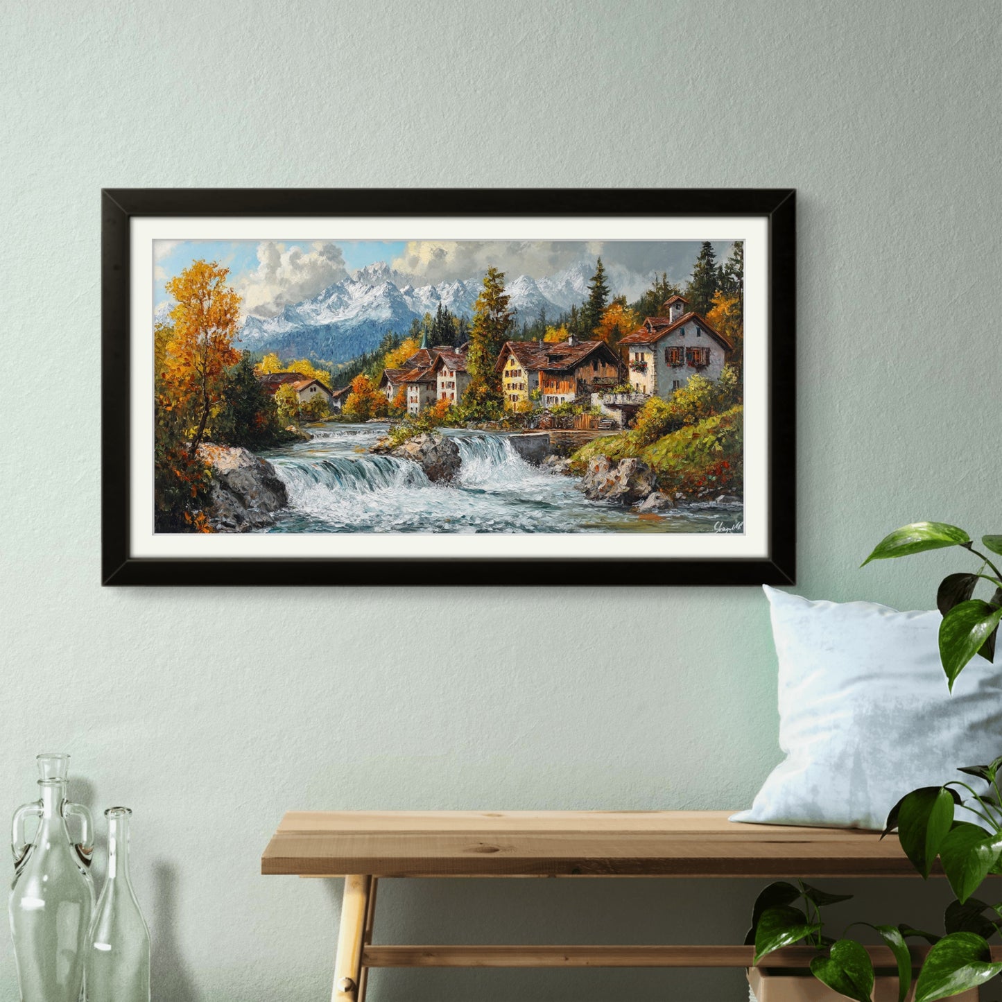 Flowing through the Alps - Vaastu Paintings