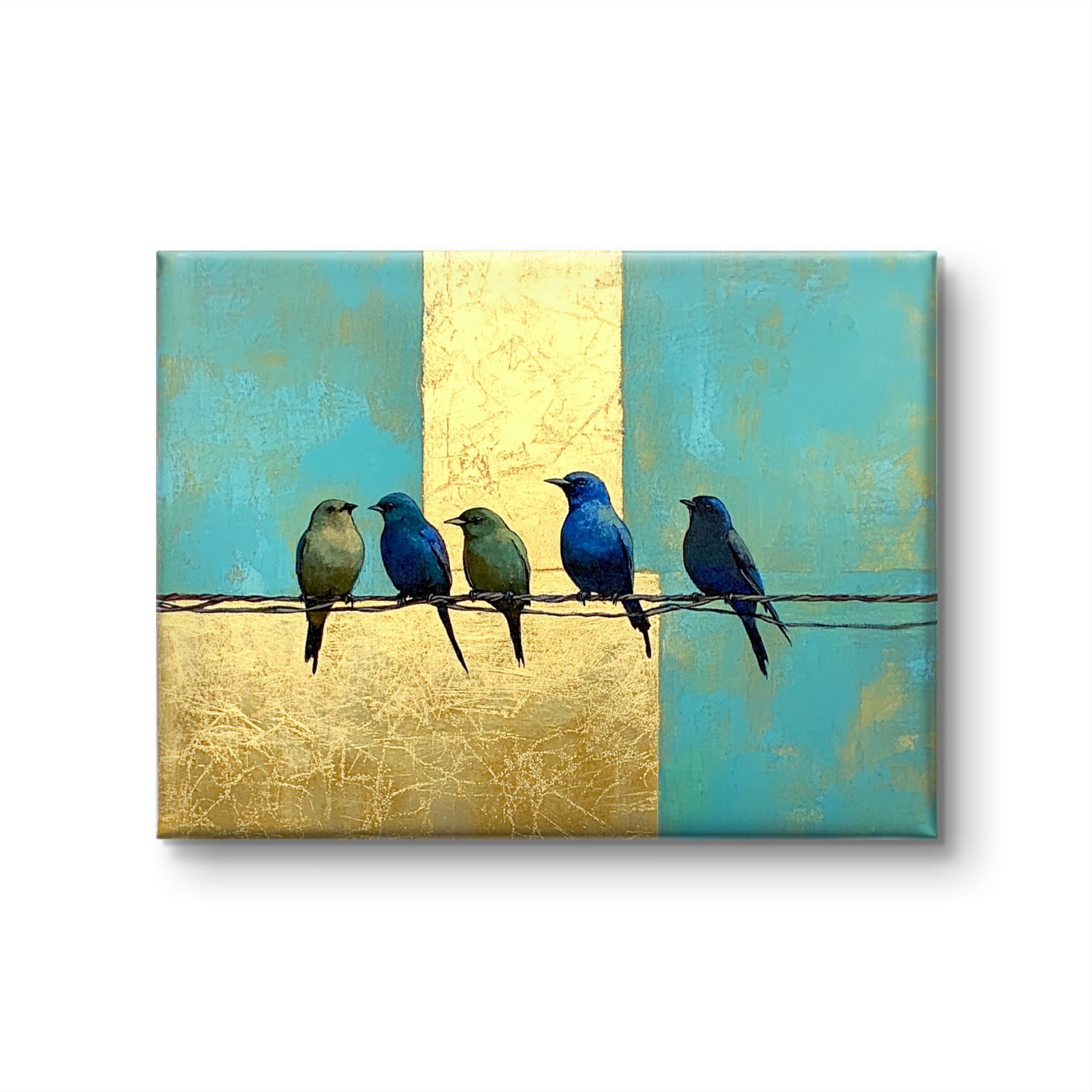 Buy Wall Art The Blue Bird Party by Pompidou Moderne