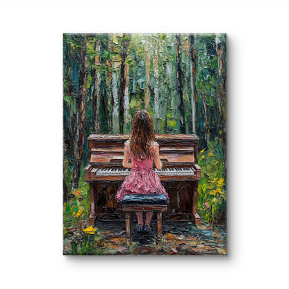 Girl Playing Piano - Limited Edition