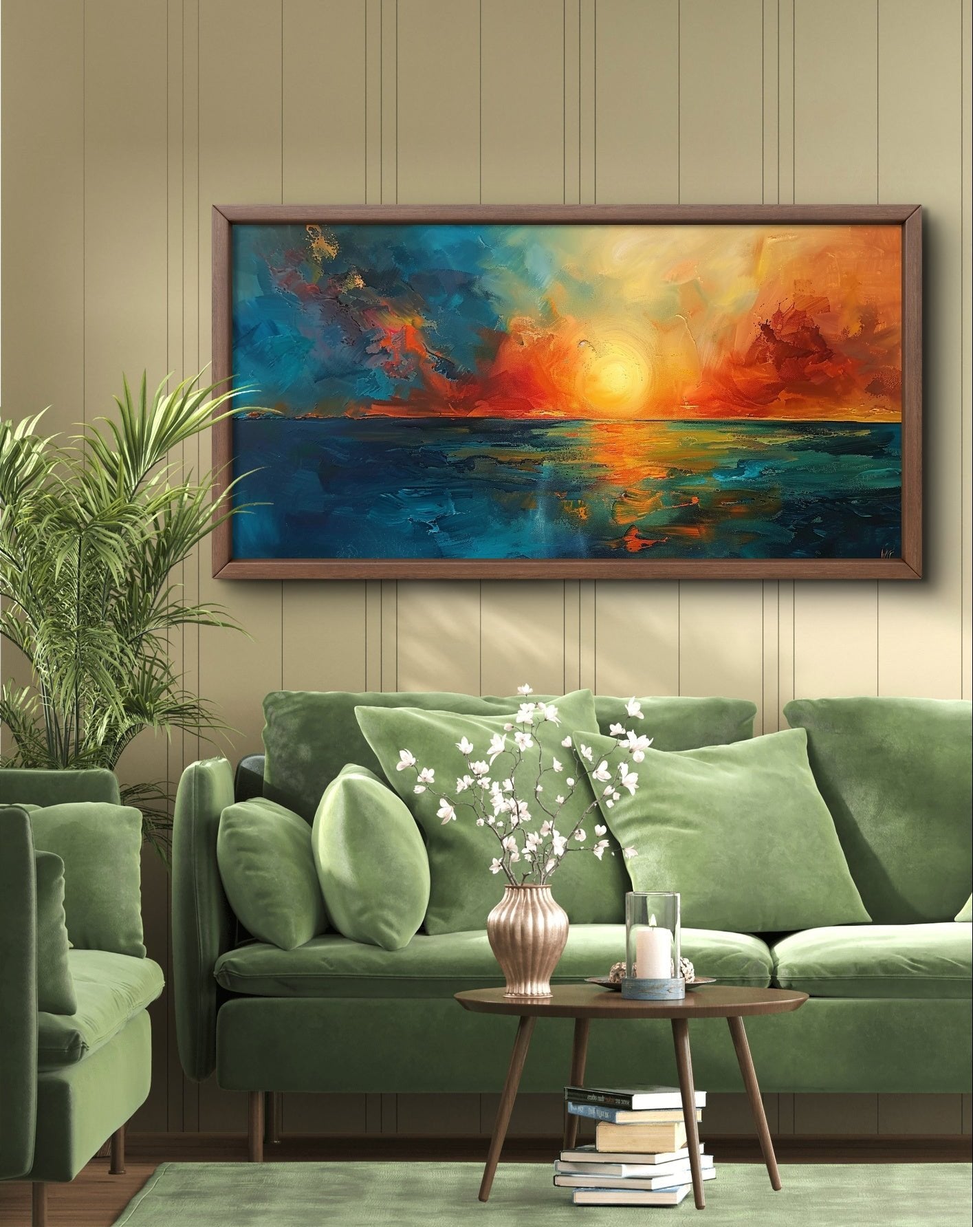 Blood Horizon by Pompidou Moderne | Painting for Living Room