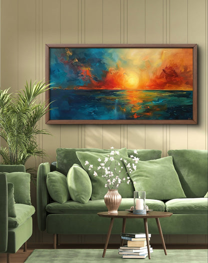 Blood Horizon by Pompidou Moderne | Painting for Living Room