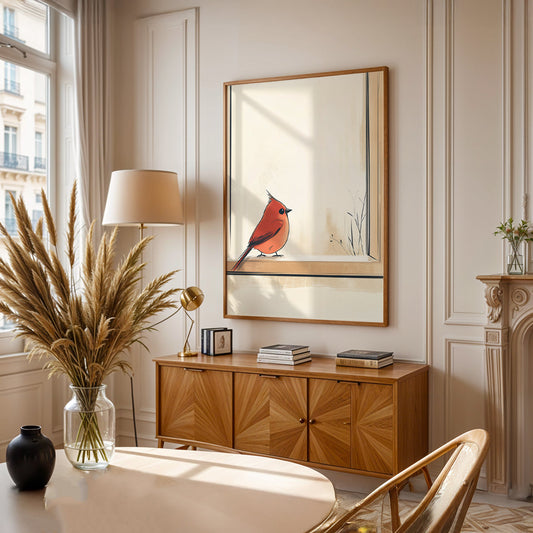 Minimalist Painting in a Lifestyle Setting