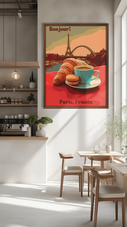 Buy Wall Art Afternoon Coffee In Paris by Coffee Couture