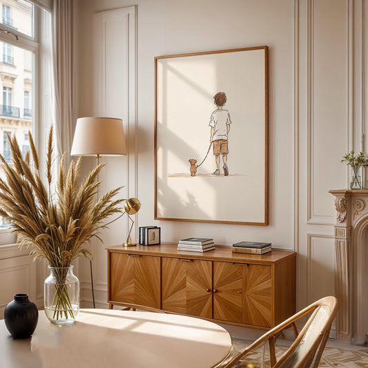 Minimalist Painting in a Lifestyle Setting