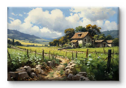 Napa Valley Vineyard Views Canvas Painting