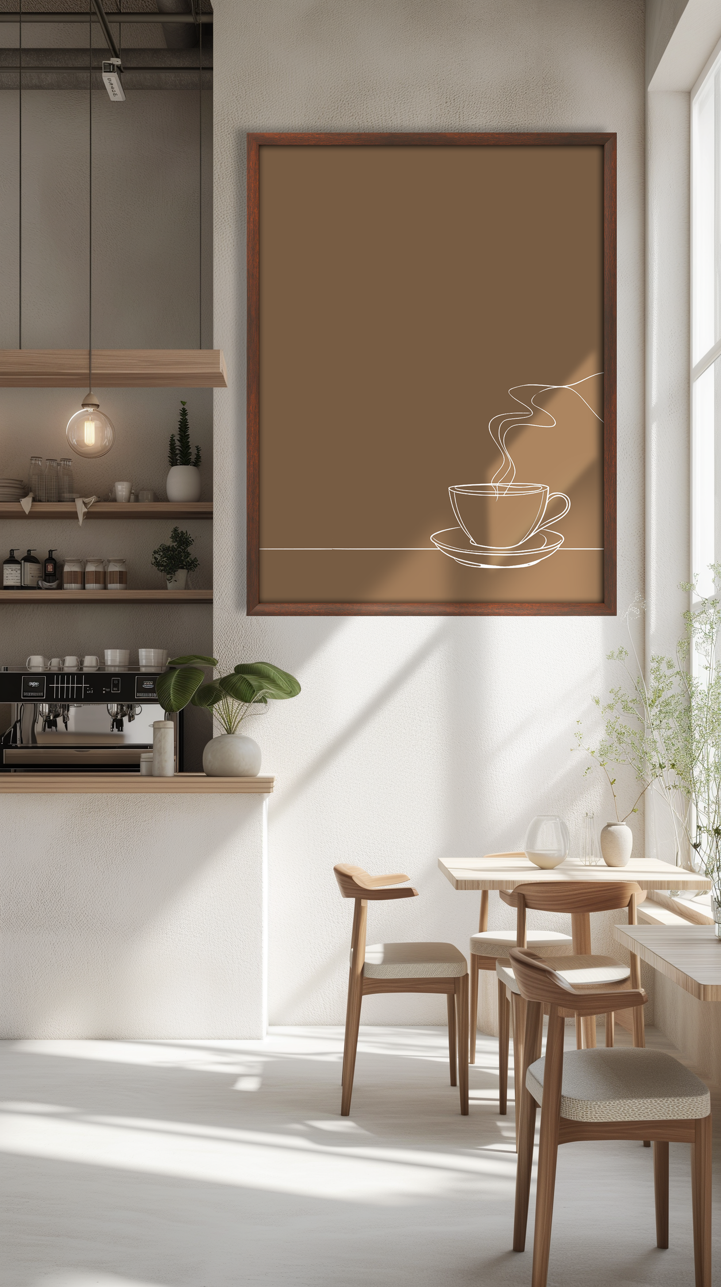 Minimalistic Cafe Art by Coffee Couture