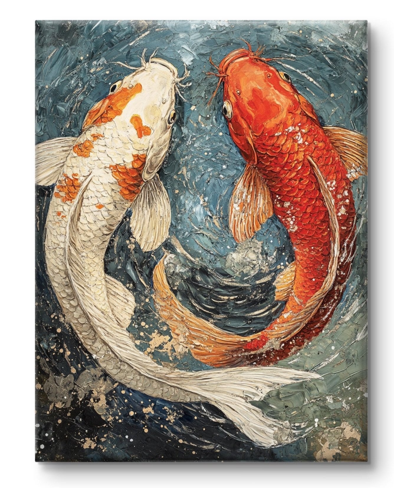 Two Koi Fish - Feng Shui Paintings