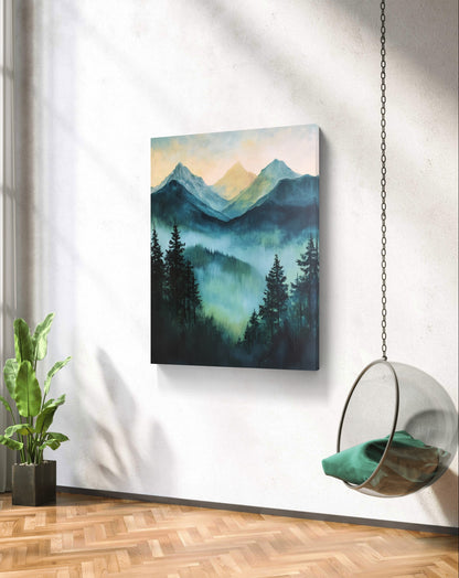 Buy Wall Art Mountains and Mist - Vaastu Paintings