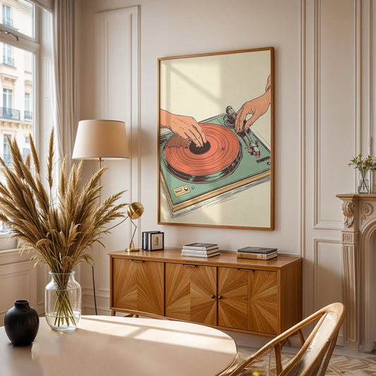 Minimalist Painting in a Lifestyle Setting