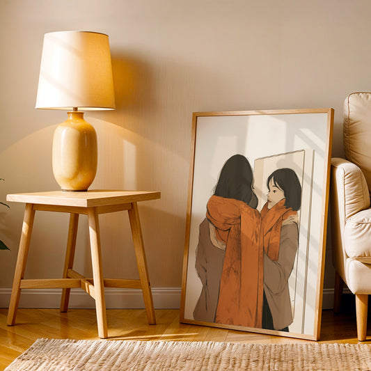 Minimalist Artwork in a Lifestyle Setting