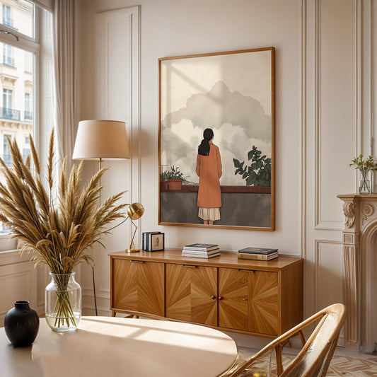 Minimalist Painting in a Lifestyle Setting