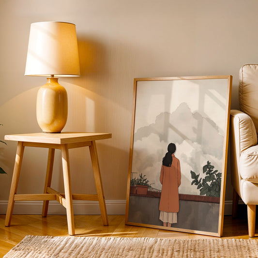 Minimalist Artwork in a Lifestyle Setting
