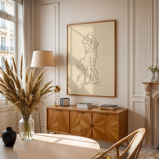 Minimalist Painting in a Lifestyle Setting