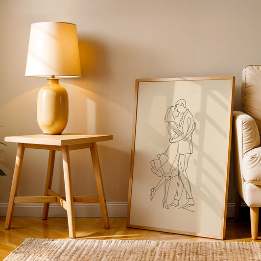 Minimalist Artwork in a Lifestyle Setting