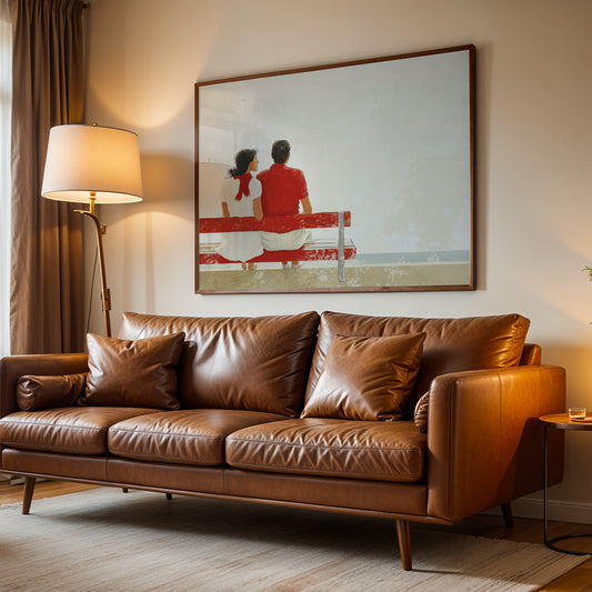 Minimalist Artwork in a Lifestyle Setting