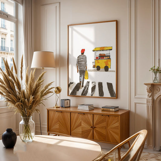 Minimalist Painting in a Lifestyle Setting