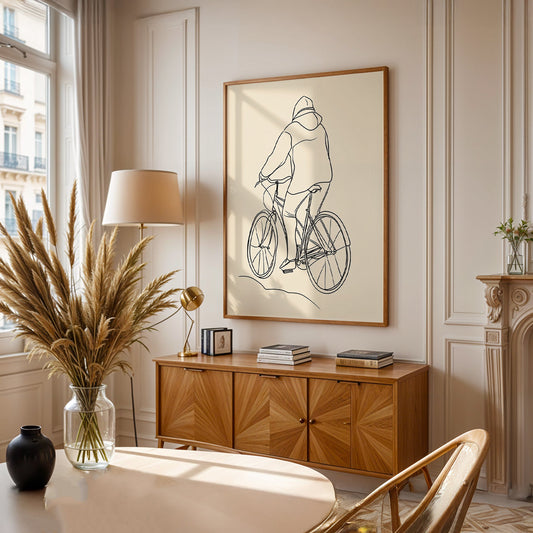 Minimalist Painting in a Lifestyle Setting