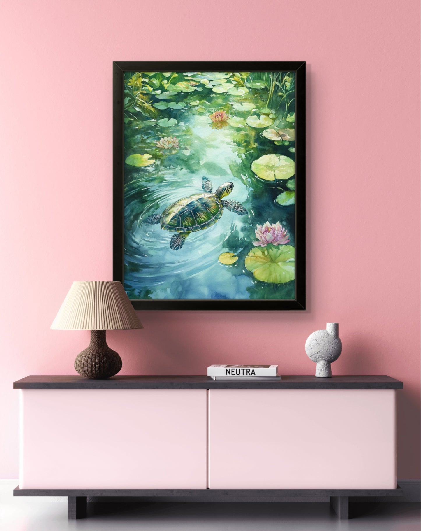 Swimming Turtle - Feng Shui Paintings