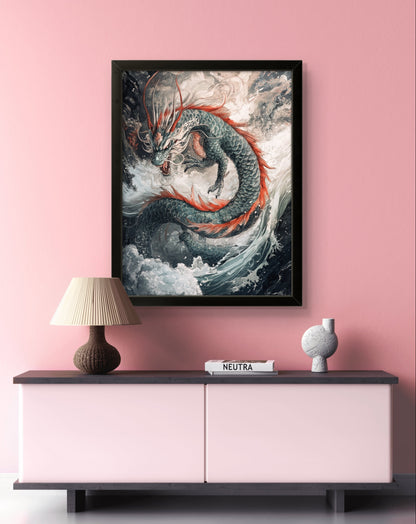 Buy Wall Art Dragon Awakens - Feng Shui Paintings