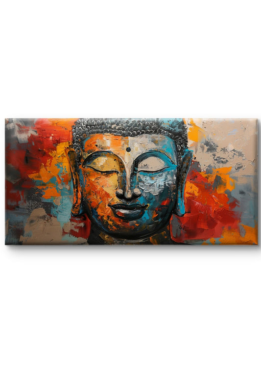 Buddha in Colorful Abstract Art by TravelArty