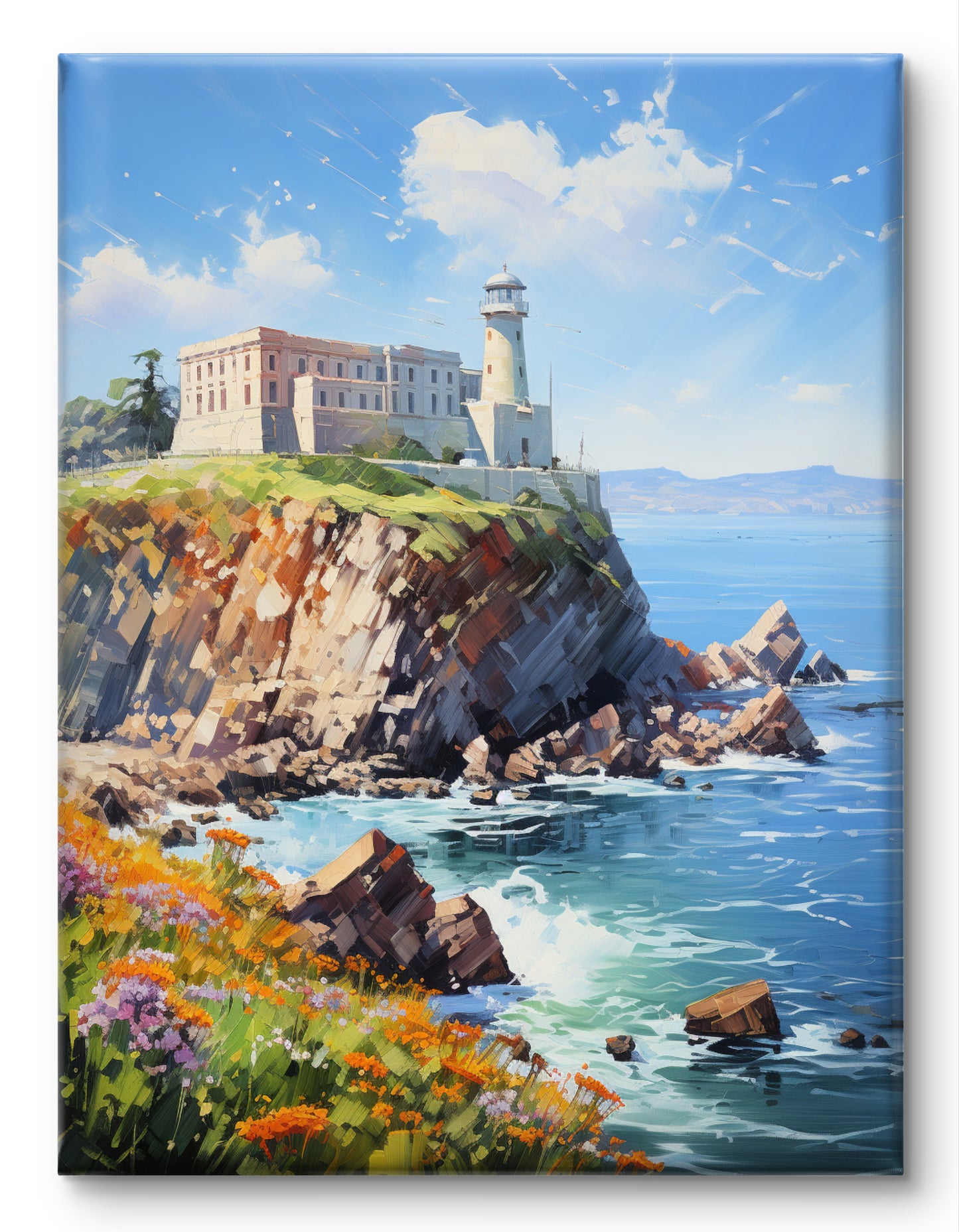 Alcatraz Island Escape Canvas Painting