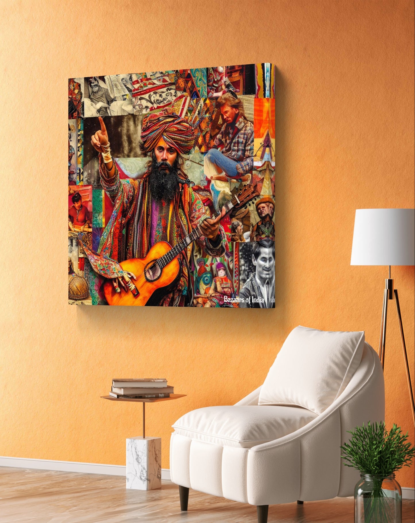 Gypsy Art by Bazaars of India (Framed Art Print)