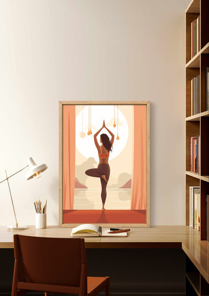 Buy Wall Art Yoga by Bali Boho