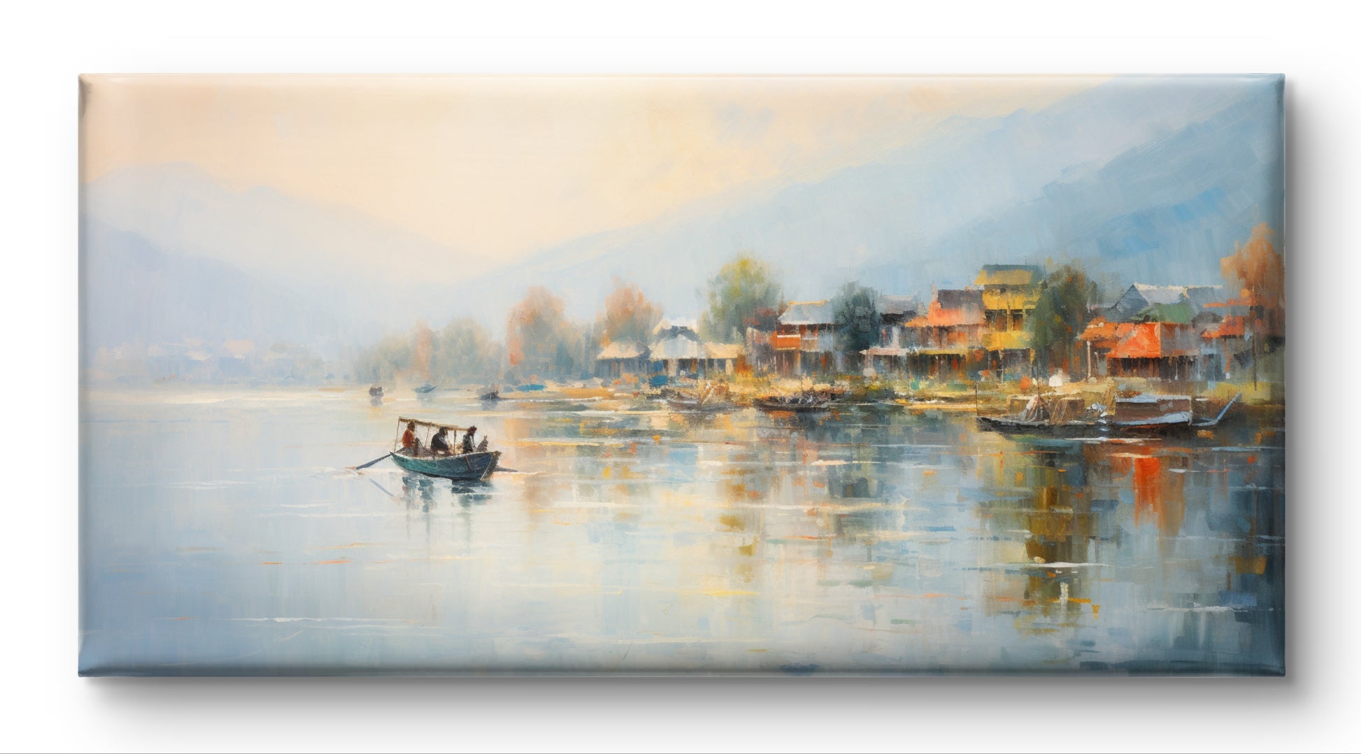 Dal Lake Kashmir  Indian Art Landscape Painting