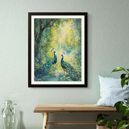 Peacocks in the Forest - Vaastu Paintings