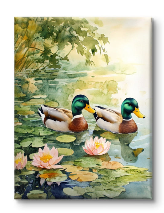 Ducks On The Pond - Feng Shui Paintings