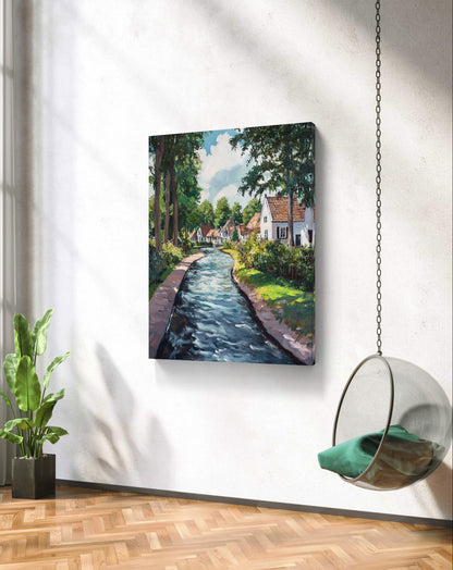 Buy Wall Art Flowing Water in Netherlands - Vaastu Paintings