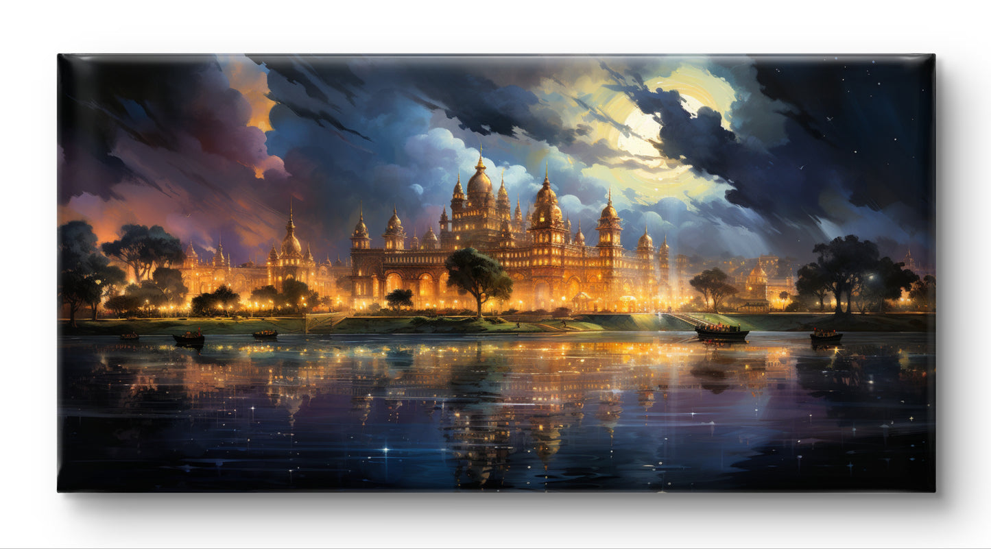 Mysore Palace Evenings  Indian Art Landscape Painting