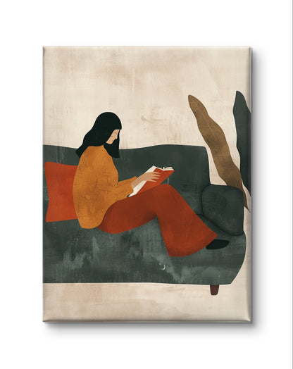 Reading On My Couch by Praha Bohemian