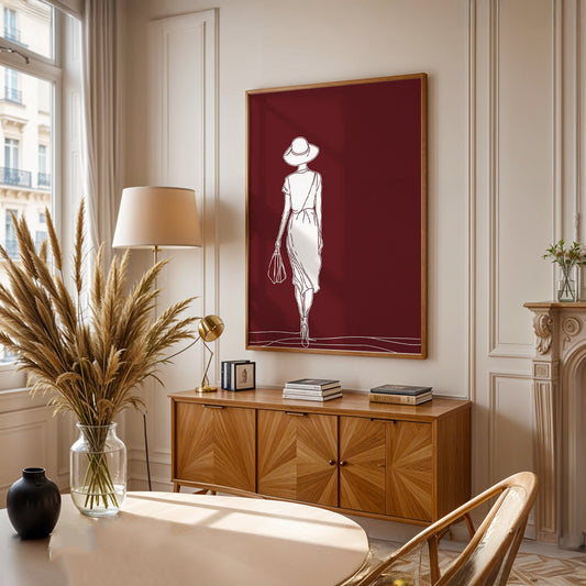 Minimalist Painting in a Lifestyle Setting