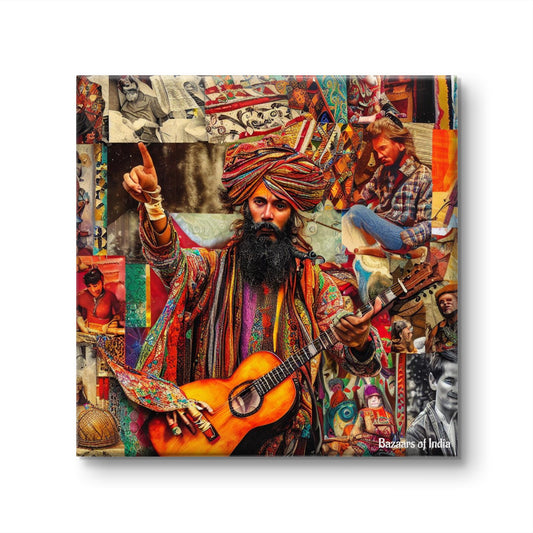 Gypsy Art by Bazaars of India (Framed Art Print)