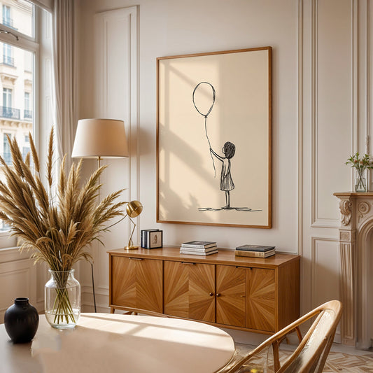 Minimalist Painting in a Lifestyle Setting