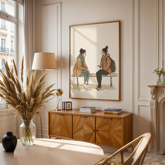 Minimalist Painting in a Lifestyle Setting