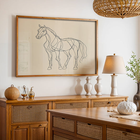 Minimalist Painting in a Lifestyle Setting