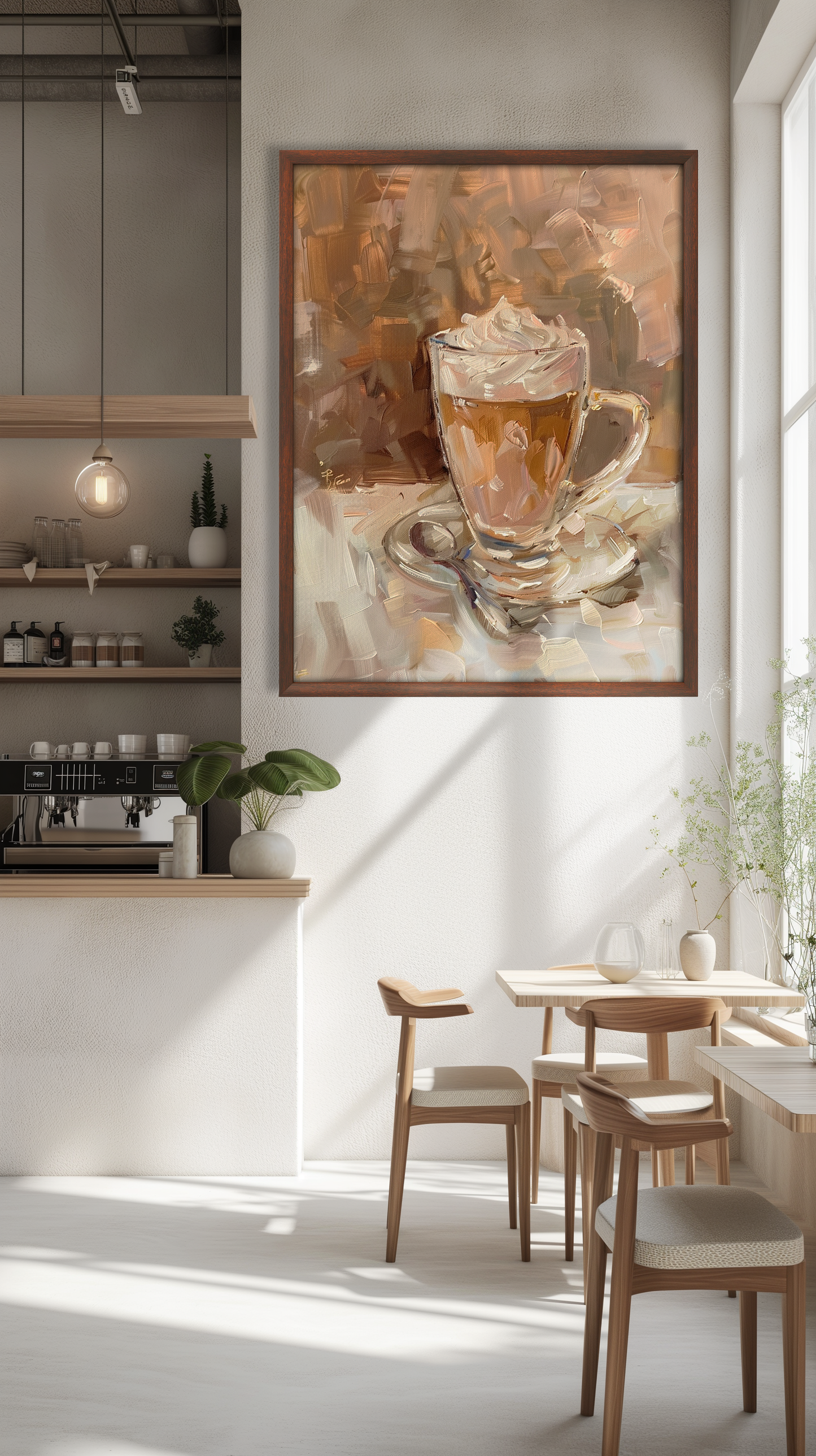 Buy Wall Art Iced Coffee Painting by Coffee Couture