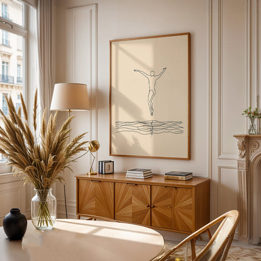 Minimalist Painting in a Lifestyle Setting