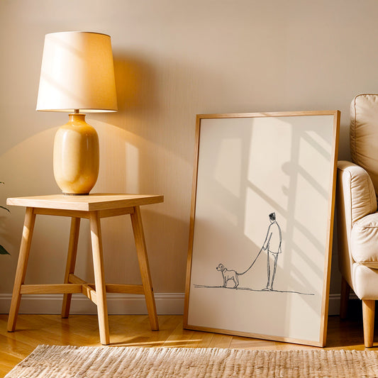 Minimalist Artwork in a Lifestyle Setting