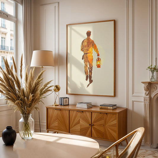 Minimalist Painting in a Lifestyle Setting