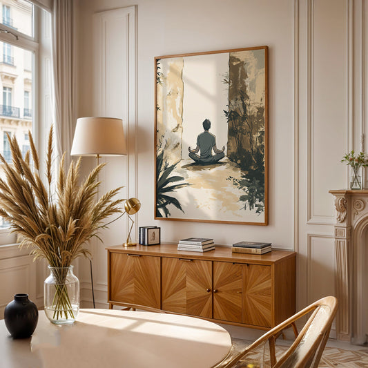 Minimalist Painting in a Lifestyle Setting