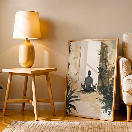 Minimalist Artwork in a Lifestyle Setting