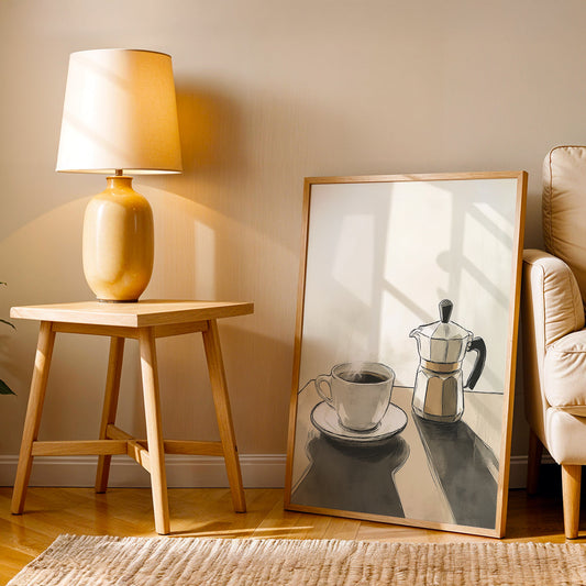 Minimalist Artwork in a Lifestyle Setting