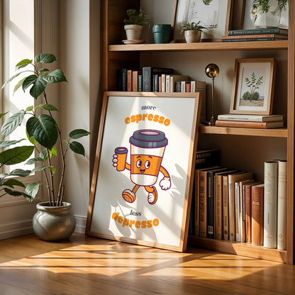 Cafe Art Painting in a Lifestyle Setting