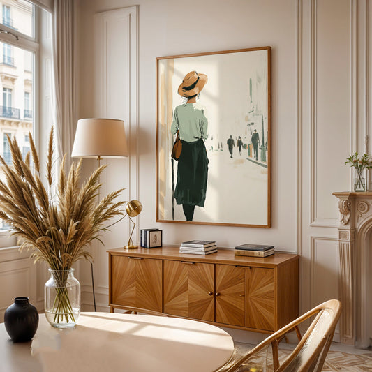 Minimalist Painting in a Lifestyle Setting